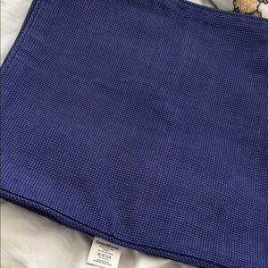 Crate & Barrel HENLEY PILLOW COVER COBALT X 2